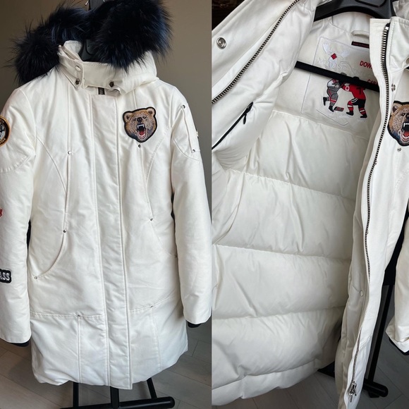 Authentic Moose Knuckles limited edition Down long parka hoody with real Fur - Picture 7 of 17